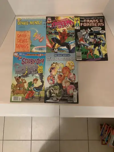 5X Comic Books! - Scooby-Doo, Spider-Man Dennis The Menace and M, View more