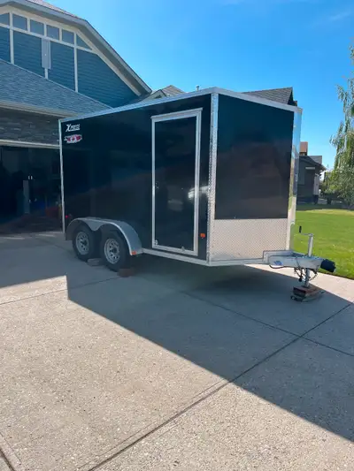 For Sale: 2021 Alcom Xpress 7×12 Aluminum Cargo Trailer – Lightweight • Durable • Ready to Roll! Loo...
