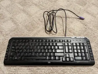 Keyboard HP PS/2 Black - Works Great, View more