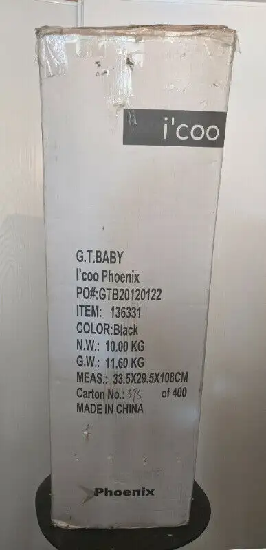 i'coo icoo Phoenix umbrella baby infant Stroller Black new  cart in Strollers, Carriers & Car Seats in City of Toronto - Image 5