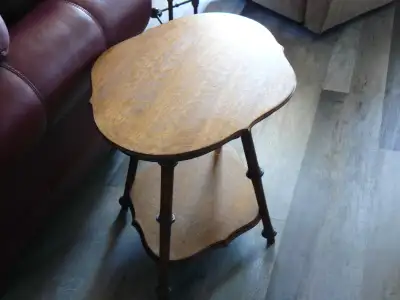 vintage oak side table, View more