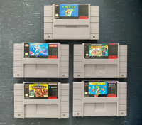 SNES - Super Nintendo Games Super Mario World All Star Mega Man