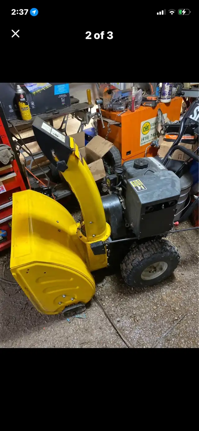 22” 208cc electric start snowblower in Snowblowers in Owen Sound - Image 3