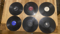 LOT 78 RPM  - 6 Disques Vinyls (The Diamonds, Elvis Presley,...)