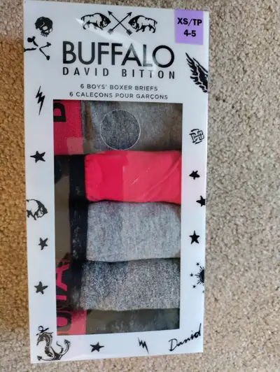 New Buffalo David Bitton Boys Boxer Briefs (6/package) for sale., View more
