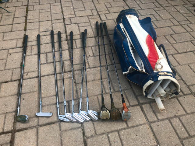 Bâtons de golf Sandra Post, avec sac et couvre-bois dans Golf  à Laval/Rive Nord