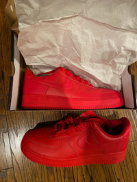 Nike Air Force 1s Triple Red - Brand New