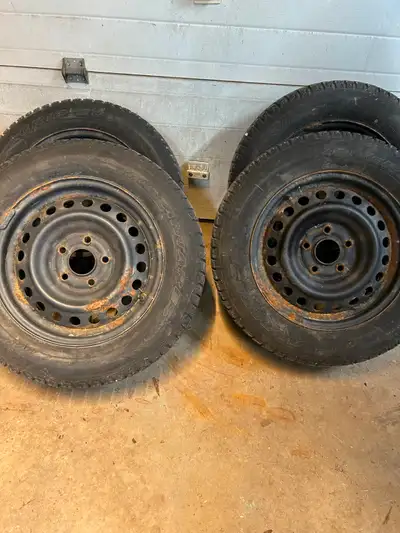 Winter Tires Antares Grip 20 195/65 R15. Half Tread. Came Off 2010 Honda Civic. Pick up at Door. Cas...