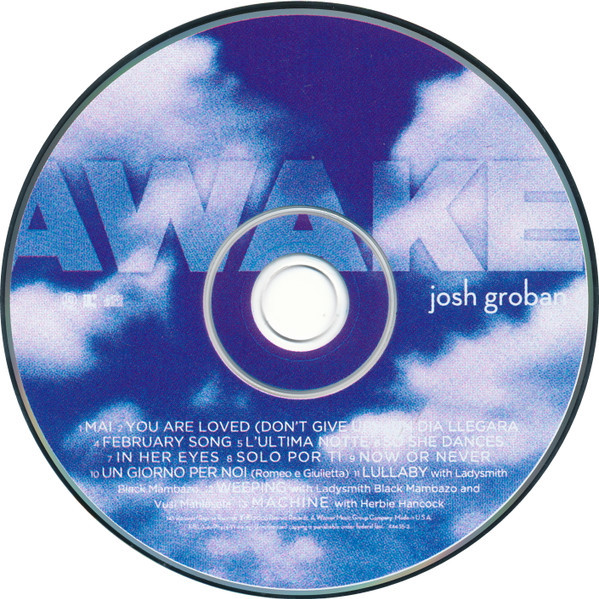 JOSH GROBAN CD AWAKE 2006 Pop Contemporary Ballad Vocal Music dans CD, DVD et Blu-ray  à Ville de Montréal - Image 3