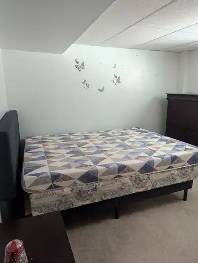 2 bedroom walkout basement available. 1 room available for a couple or 2 girls, second room is occup...