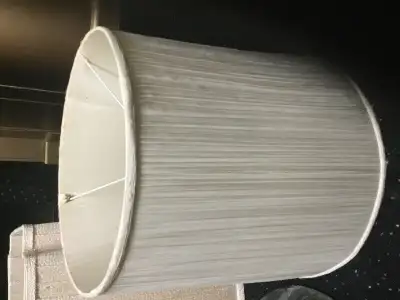 Lamp Shade Large Round Vintage off white colour, View more