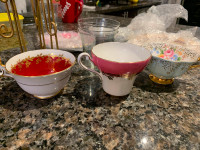 Cups and plates for coffee/tea