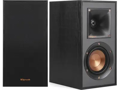 Powerful sound and versatile functionality come in a small package with the Klipsch Reference R-41M...
