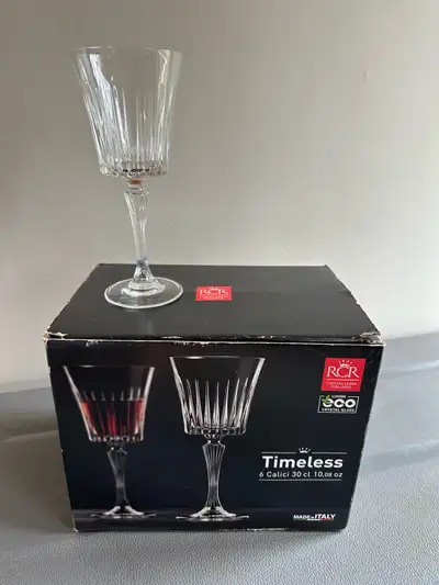 New in boxes (used once) 42 goblets/wine glasses. $90 for all or $15/box of six