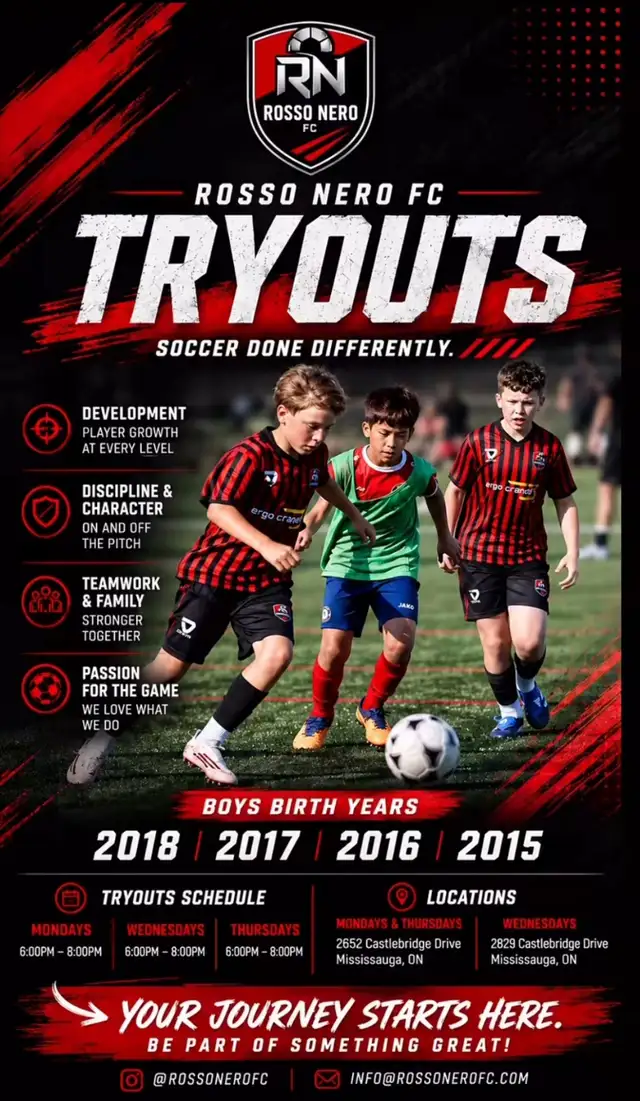 COME EXPERIENCE ROSSO NERO FC!