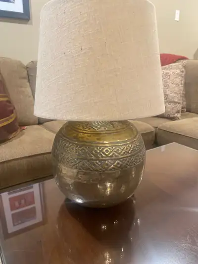 Brass Table Lamp, View more