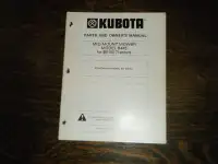 Kubota B445  for B5100 tractors  Parts and Owners Manual