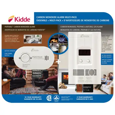 Kidde AC Plug-in Multi-Gas & Portable Carbon Monoxide Alarm, View more