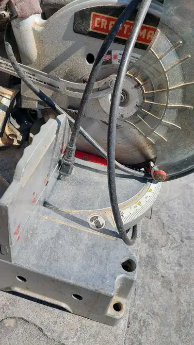 Hand me down miter saw, have upgraded so must go. Make an offer. Worked fine for what I was doing.
