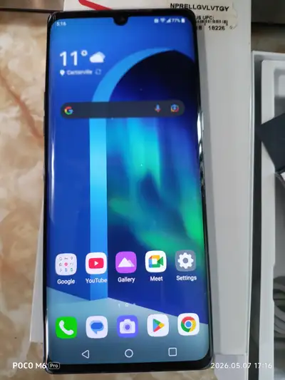 LG Velvet 5G - Smartphone - 128GB- Aurora Grey. Mint Condition., View more