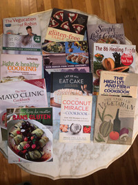 Livres de cuisine santé / health food cook books