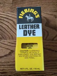 Black leather dye