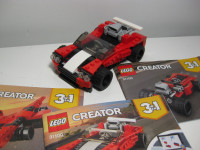 Lego Creator 3 in 1 Sports Car (complete with manual)