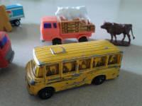 Mercedes school bus, Coca cola truck, Farm /etc. lot
