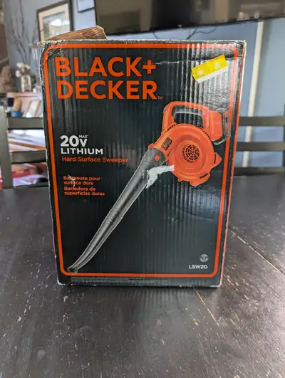 Black and Decker Hard Surface Sweeper Leaf Blower - Like NEW, View more