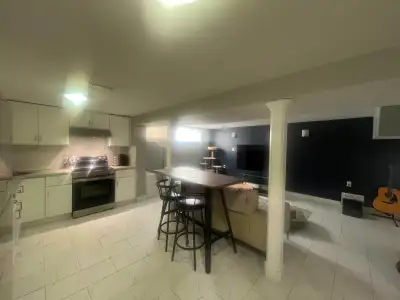 Spacious and bright 1 bedroom + living room apartment located near New Sudbury in a quiet and safe n...