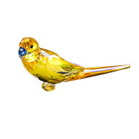 SWAROVSKI CRYSTAL Bird Figurine YELLOW PARAKEET ~ LECHEE ~
