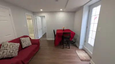 Bright and spacious 1-bedroom legal basement apartment available for rent right away. This unit feat...