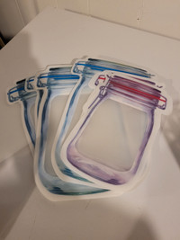 Reusable Zipper Mason Jar bags (new)