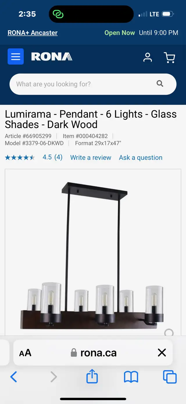 Pendant Light in Indoor Lighting & Fans in Belleville - Image 3