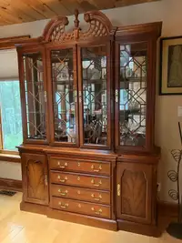 Dining table set and China cabinet 