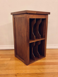 Antique record storage cabinet