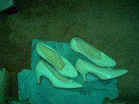 2 pairs  Women's Vintage WHITE SHOES