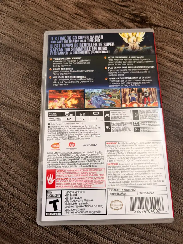 Nintendo Switch - Dragon Ball Xenoverse 2 in Nintendo Switch in City of Montréal - Image 3