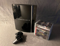 80GB Play station 3   Bundle⎮10x Games -   Ready to Play