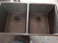 Stainless steel double undermount sink