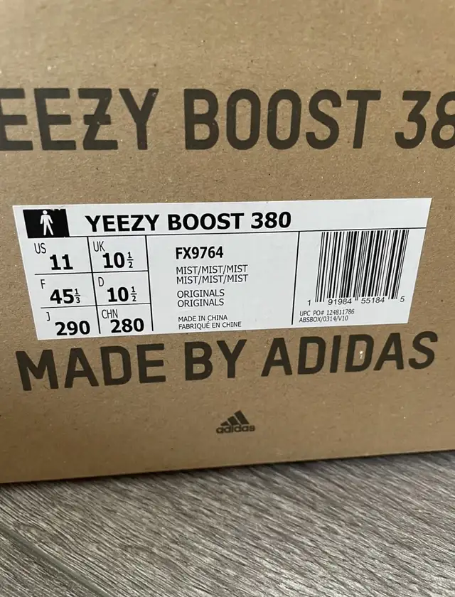 Adidas Yeezy 380 Mist - Size 11 in Men's Shoes in City of Toronto - Image 3