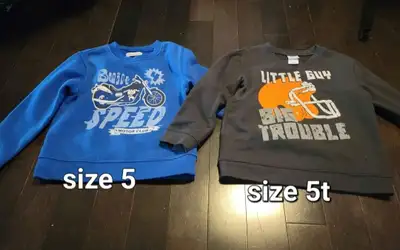 Boys size 5 sweaters (never used), View more