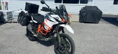 KTM 1090 Adventure R motorcycle designed for versatile adventure rider suited for both paved or ligh...