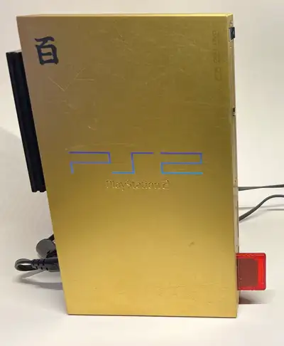 PS2, Gold Limited Edition, Modded W/ 1T HD loaded with 300 games Video of game list available. Inclu...