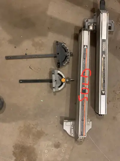 Rigid tablesaw parts Contact for pricing Willing to mail Parts for both small portable models and la...