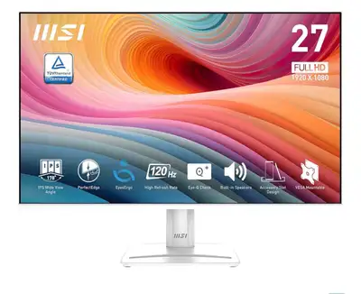MSI PRO 27” White IPS Monitor - 120Hz Like New, View more