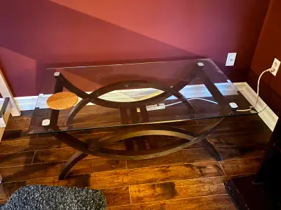 Modern Glass Coffee Table + End Table Set (Matching Design), View more