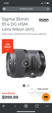 rushing selling great price sigma 35mm f/1.4 ART for Nikon