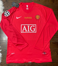 Manchester United Ronaldo 2008 Soccer UCL Final Home Jersey
