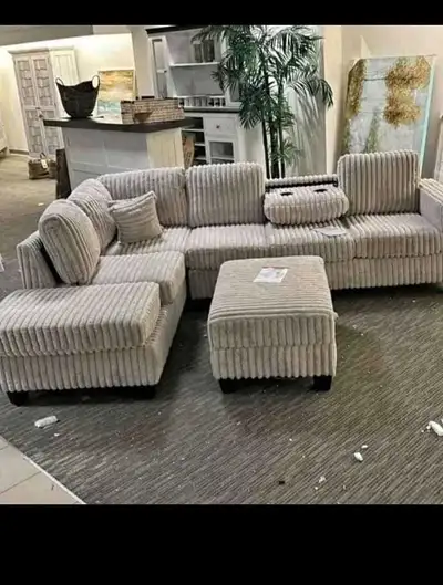 Corduroy Sectional Sofa, View more